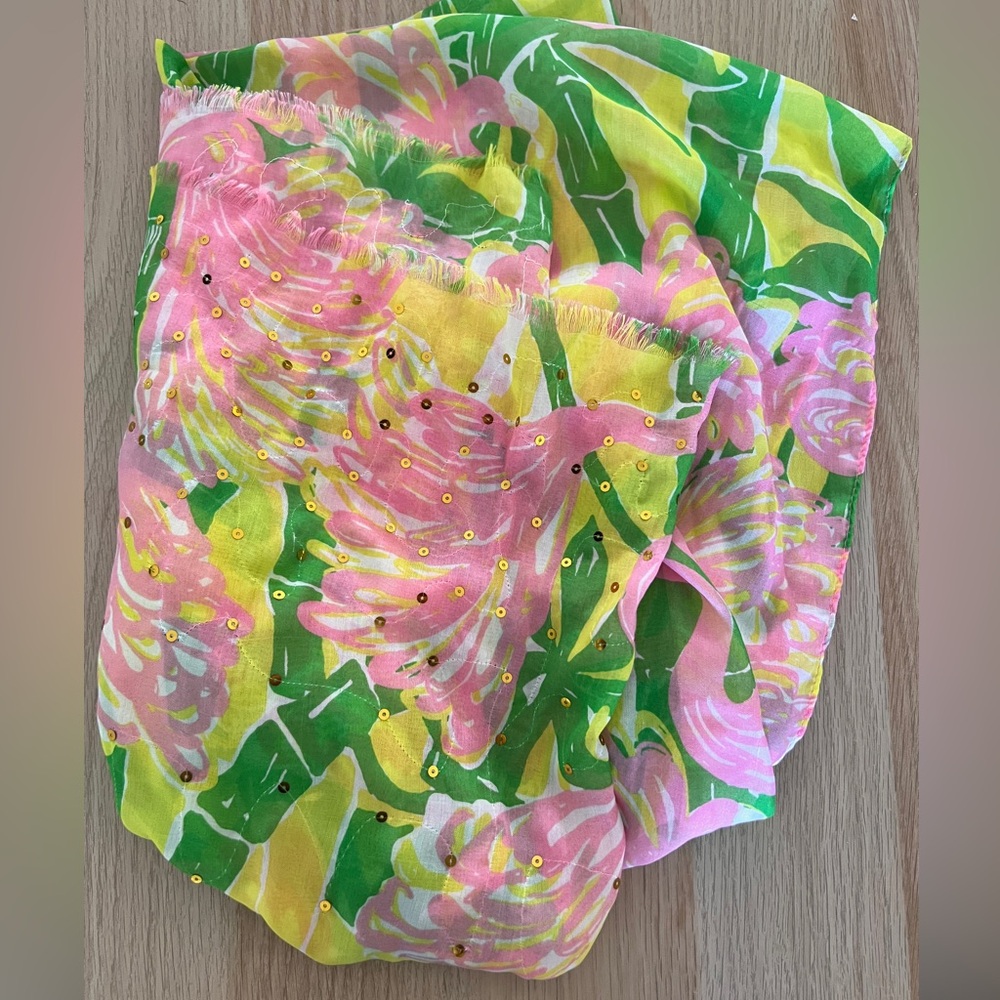 Lilly Pulitzer for Target flamingo scarf NWOT